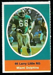 1972 Sunoco Stamps      317     Larry Little